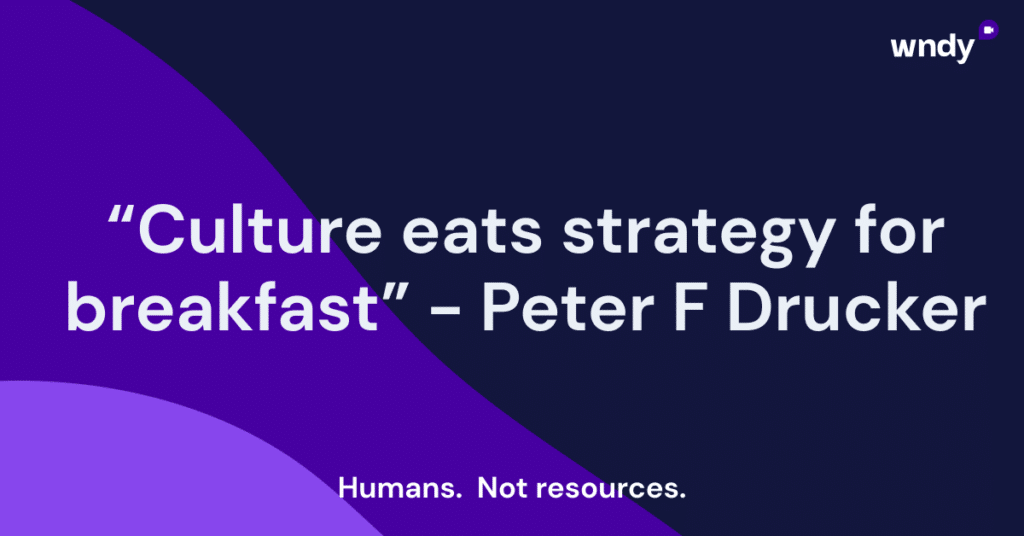 Citat "Culture eats strategy for breakfast" - Peter F Drucker